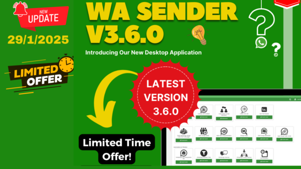 WA Sender 3.6.0 – Bulk WhatsApp Messaging Software (Free WA Defender Included)