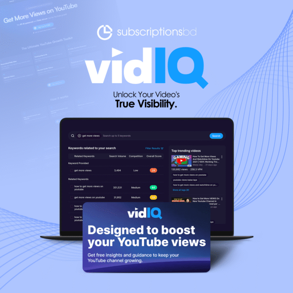 vidIQ Premium Price BD – Boost Your YouTube Channel with Powerful SEO Tools!