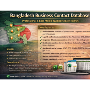Bangladesh Business Contact Database