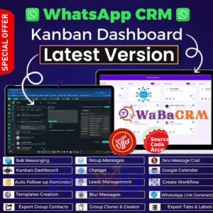 Wabacrm Whatsapp marketing Browser Extension