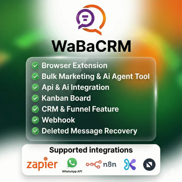 WaBaCRM AI-powered WhatsApp CRM Chrome extension
