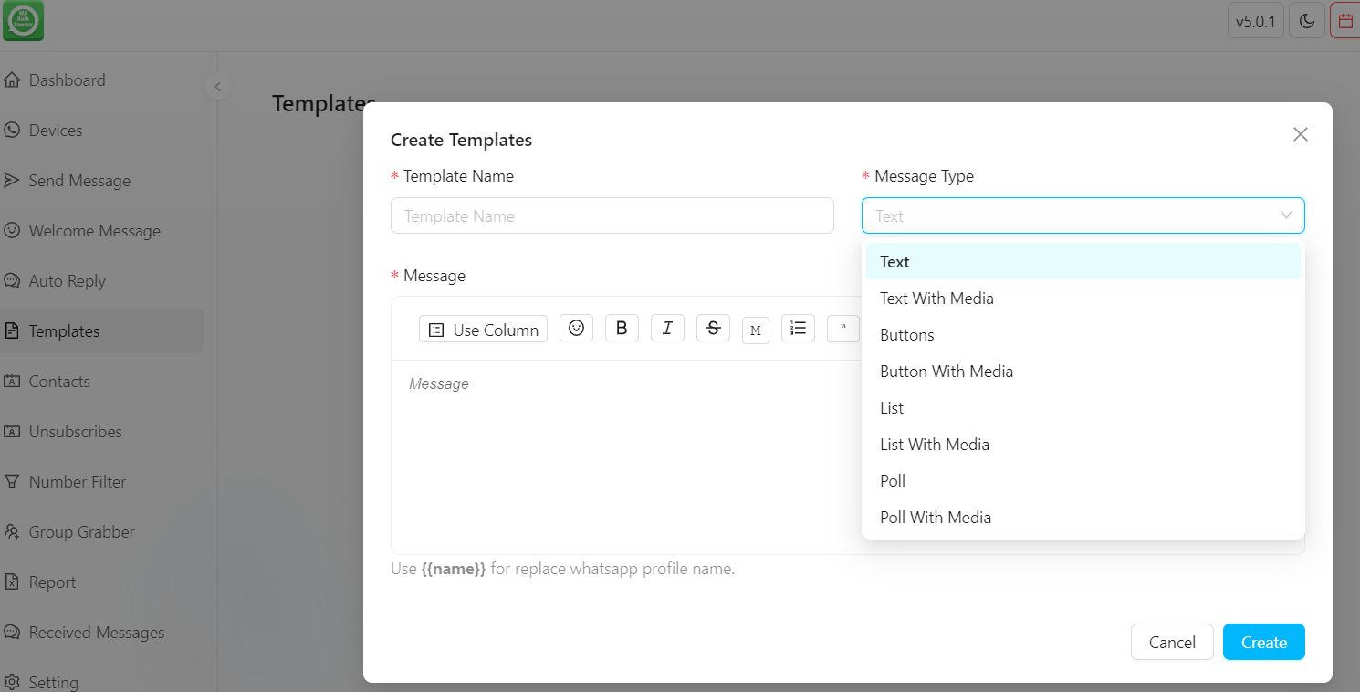 WBulk- WhatsApp Button Sender - Image 3