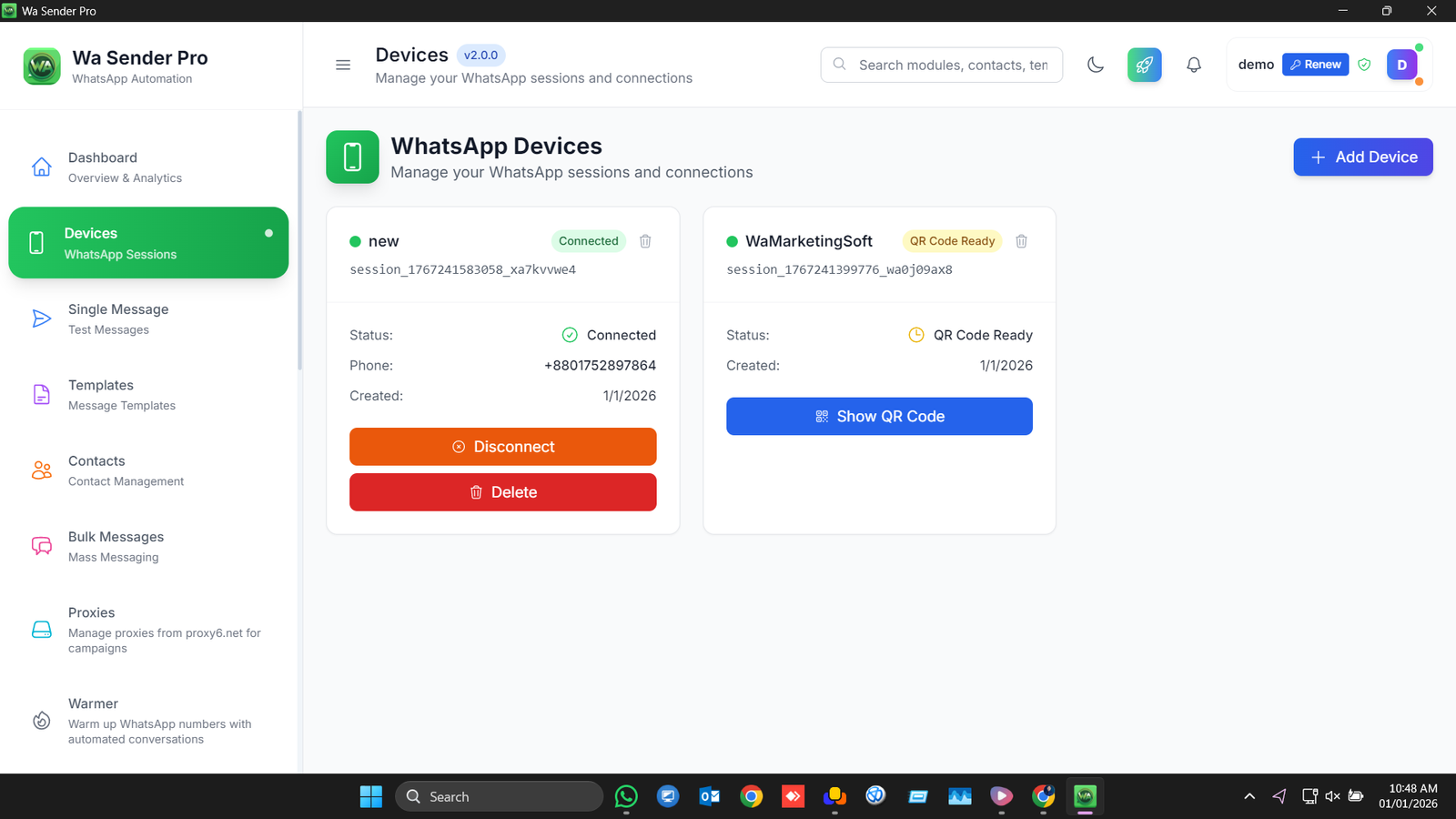 WA Sender Pro - Bulk WhatsApp Marketing Software with AI Automation - Image 2