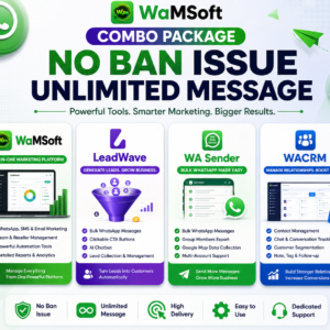 Ultimate WhatsApp Marketing Combo | No Ban Issue & Unlimited Message