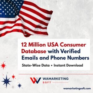 12 Million USA Consumer Database with Verified Emails and Phone Numbers