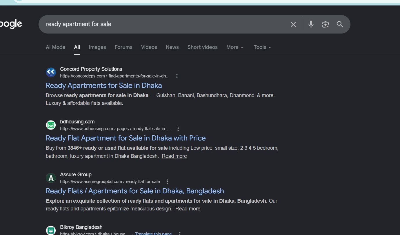 Concord Property Solutions ranked #1 on Google for ready apartment for sale