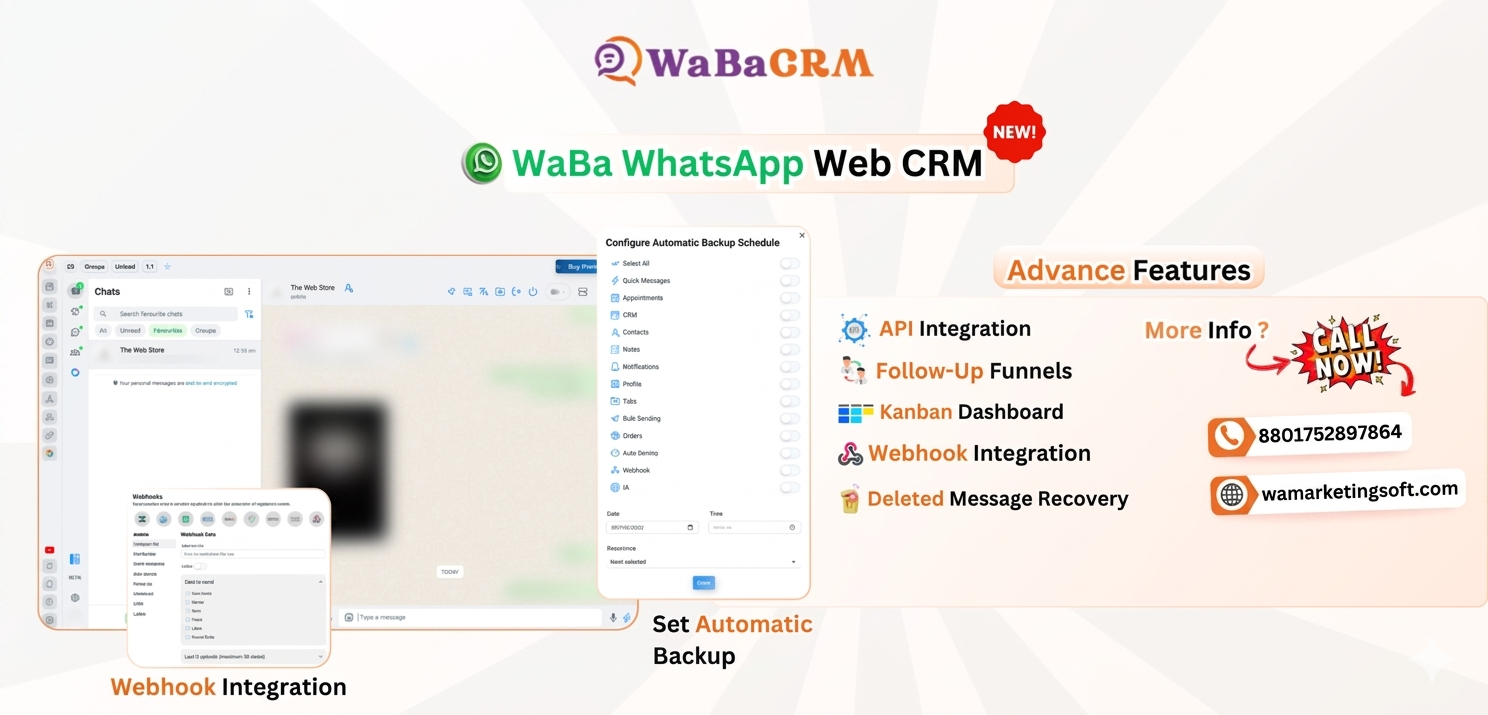 WaBaCRM dashboard overview