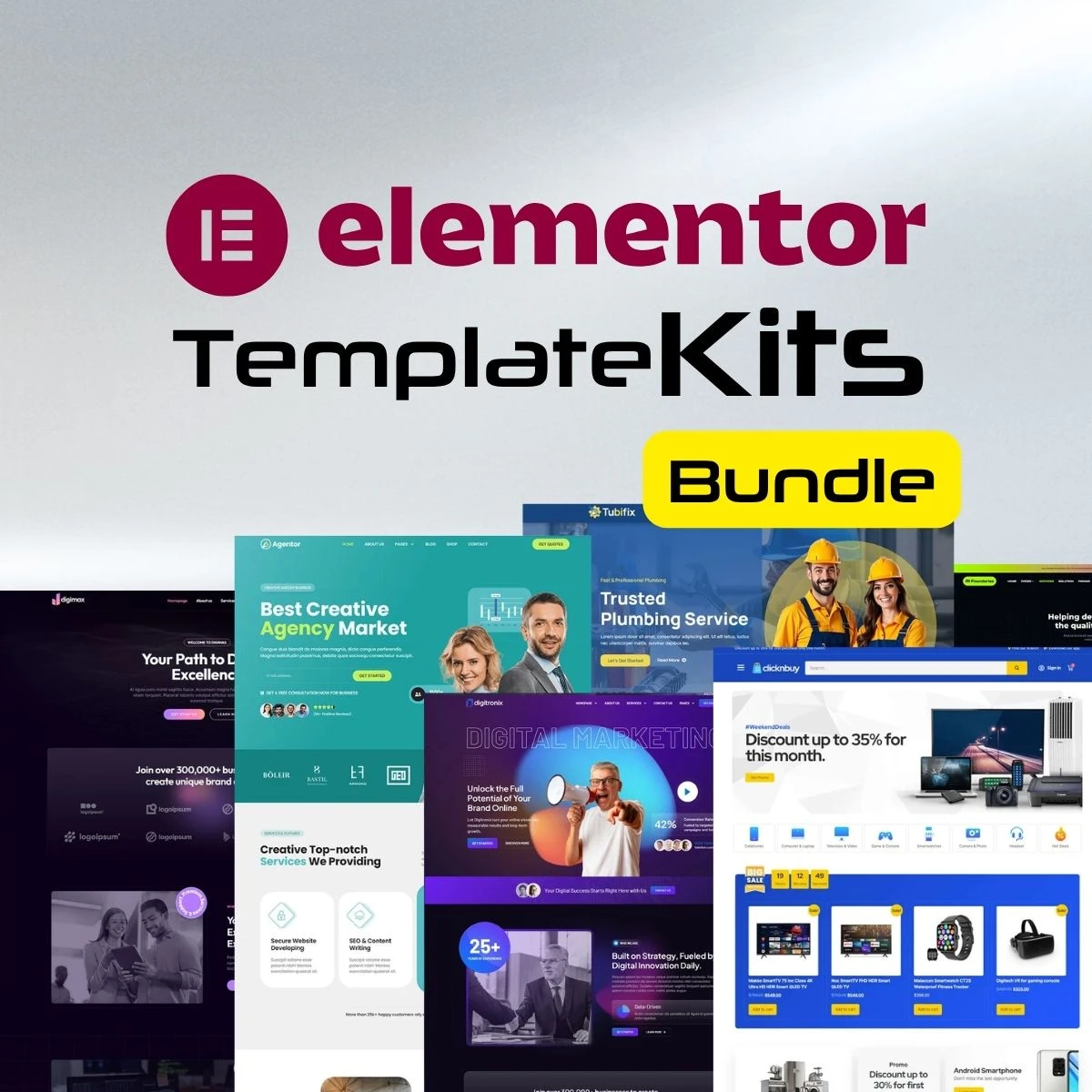 Elementor Pro Template Kit – 100+ Ready-Made Website Designs