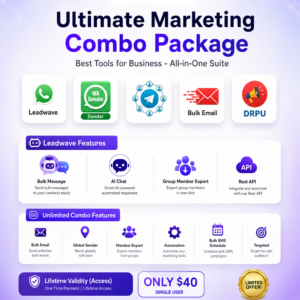 All-In-One Marketing Suite — WhatsApp, Telegram, Email & SMS Combo