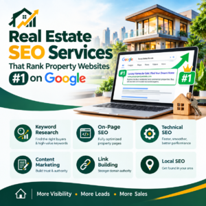 Real Estate SEO Services – Rank #1 on Google Worldwide | Proven Results from 10+ Years Experience
