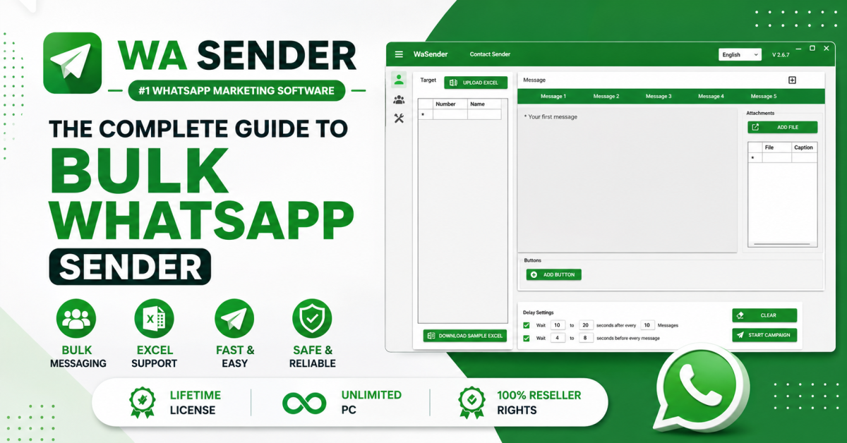 WA Sender The Complete Guide to Bulk WhatsApp Sender Software in 2026